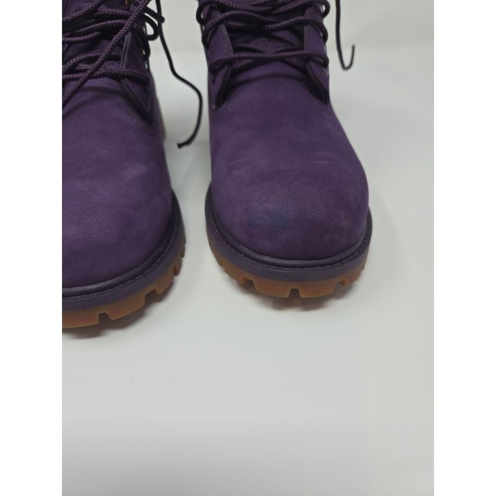 Timberland 6 Inch Purple A14UC Premium Girls Boots Size 2 - Picture 6 of 9